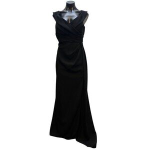 NWT After Six Black Evening Gown Polyester Sleeveless Formal Dress Size 14